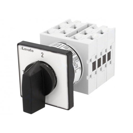 GX1669U; Switch: cam switch; Stabl.pos: 2; 16A; 1-2; Poles: 4; Pos: 2; -25÷55°C; LOVATO ELECTRIC