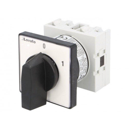 GX1691U; Switch: cam switch; Stabl.pos: 2; 16A; 0-1; Poles: 2; Pos: 2; -25÷55°C; LOVATO ELECTRIC GX1691U; Switch: cam switch; Stabl.pos: 2; 16A; 0-1; Poles: 2; Pos: 2; -25÷55°C; LOVATO ELECTRIC