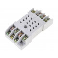 GZ14; Socket; PIN: 14; 10A; 250VAC; Mounting: on panel; Series: R15; RELPOL