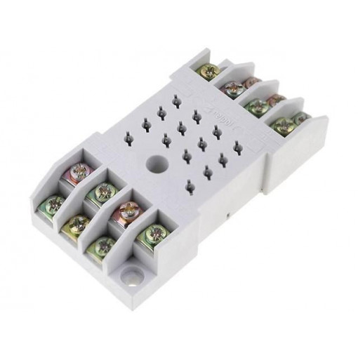GZ14; Socket; PIN: 14; 10A; 250VAC; Mounting: on panel; Series: R15; RELPOL GZ14; Socket; PIN: 14; 10A; 250VAC; Mounting: on panel; Series: R15; RELPOL