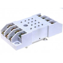 GZ14U-01; Socket; PIN: 14; 10A; 250VAC; Mounting: DIN; Leads: screw terminals; RELPOL GZ14U-01; Socket; PIN: 14; 10A; 250VAC; Mounting: DIN; Leads: screw terminals; RELPOL