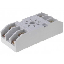 GZ8; Socket; PIN: 8; 10A; 250VAC; Mounting: on panel; Series: R15; octal; RELPOL