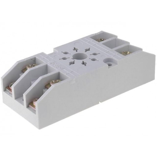 GZ8; Socket; PIN: 8; 10A; 250VAC; Mounting: on panel; Series: R15; octal; RELPOL
