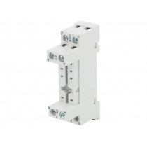 GZF80; Socket; PIN: 8; 10A; 250VAC; Mounting: DIN,on panel; -40÷70°C; RELPOL