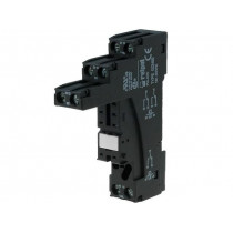 GZM80; Socket; PIN: 8; 12A; 300VAC; Mounting: DIN,on panel; -40÷70°C; RELPOL