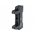 GZS80 BLACK; Socket; PIN: 8; 10A; 300VAC; Mounting: DIN,on panel; -40÷70°C; RELPOL