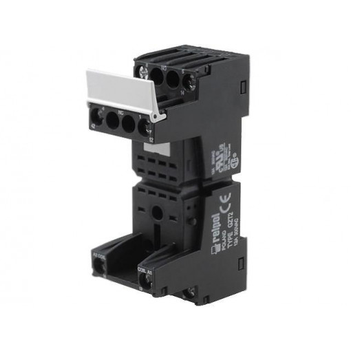 GZT2; Socket; PIN: 8; 12A; 300VAC; Mounting: DIN,on panel; Series: R2,R2N; RELPOL