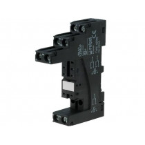 GZT80; Socket; PIN: 8; 12A; 300VAC; Mounting: DIN,on panel; -40÷70°C; RELPOL