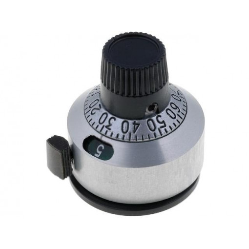 H-22-6A; Precise knob; with counting dial; Shaft d: 6.35mm; Ø22.2x22mm; BOURNS