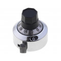 H-23-6M; Precise knob; with counting dial; Shaft d: 6mm; Ø22.2x22mm; BOURNS H-23-6M; Precise knob; with counting dial; Shaft d: 6mm; Ø22.2x22mm; BOURNS
