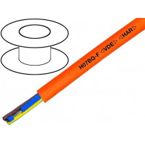 220980; Wire; H07BQ-F; 5G4mm2,5x4mm2; unshielded; 450/750V; PUR; Cu; orange; HELUKABEL