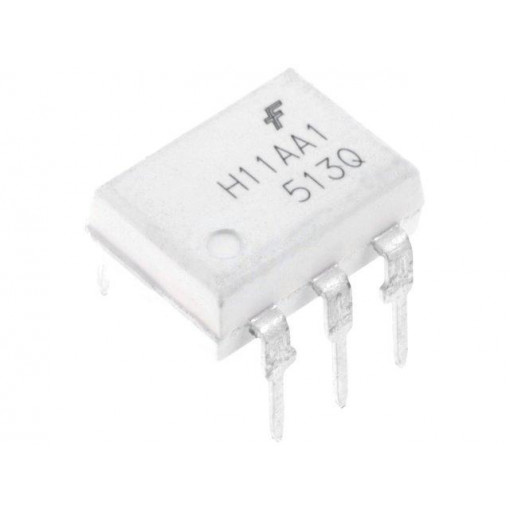 H11AA1M; Optocoupler; THT; Channels: 1; Out: transistor; Uinsul: 7.5kV; DIP6; ON SEMICONDUCTOR (FAIRCHILD)
