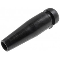 634-31260; Strain relief; Ømount.hole: 6.5mm; Øhole: 4.5mm; PVC; black; L: 32mm; HELLERMANNTYTON