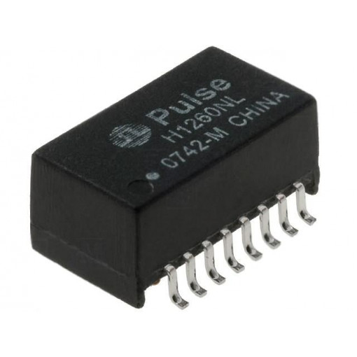 H1260NL; Transformer: Ethernet; SMD; Trans: 1: 1; -1.1dB; PULSE