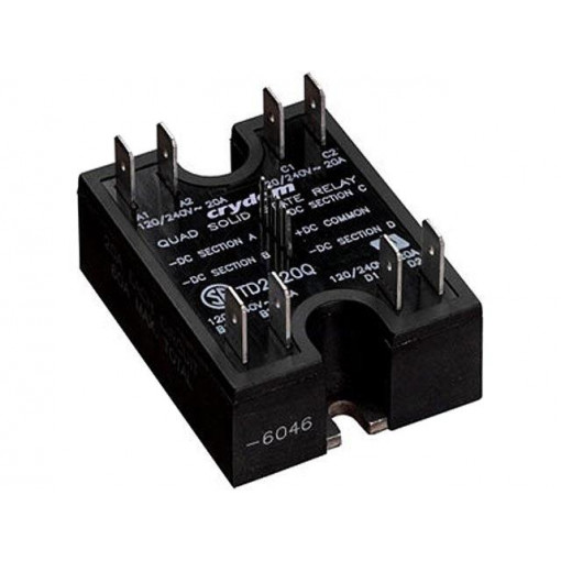H12D4840DE; Relay: solid state; Ucntrl: 15÷32VDC; 40A; 48÷530VAC; -40÷80°C; CRYDOM