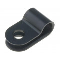211-60001; Fixing clamp; Cable P-clips; ØBundle : 5mm; W: 10mm; polyamide; HELLERMANNTYTON 211-60001; Fixing clamp; Cable P-clips; ØBundle : 5mm; W: 10mm; polyamide; HELLERMANNTYTON