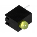 H30C-1YD; LED; in housing; yellow; 3mm; No.of diodes: 1; 20mA; 80°; 1.6÷2.6V; LUCKY LIGHT