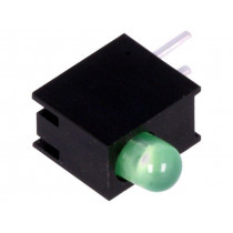 H30E-1GD; LED; in housing; green; 3mm; No.of diodes: 1; 20mA; 80°; 1.6÷2.6V; LUCKY LIGHT H30E-1GD; LED; in housing; green; 3mm; No.of diodes: 1; 20mA; 80°; 1.6÷2.6V; LUCKY LIGHT