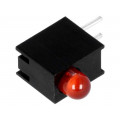 H30E-1SD; LED; in housing; red; 3mm; No.of diodes: 1; 20mA; Lens: diffused,red; LUCKY LIGHT