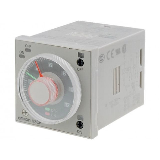 H3CR-F8 100-240AC/100-125DC; Timer; 0,05s÷30h; DPDT; 250VAC/5A; 100÷240VAC; octal; -10÷55°C; OMRON