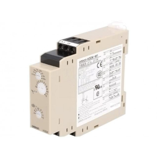 H3DK-M1 24-240AC/DC; Timer; 0,1s÷1200h; SPDT; 250VAC/5A; 24÷240VAC; 24÷240VDC; DIN; IP20; OMRON