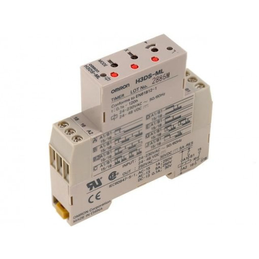 H3DS-MLC; Timer; SPDT; 250VAC/5A; 24÷230VAC; 24÷48VDC; DIN; OMRON