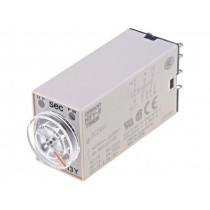 H3Y-2 DC24 10S; Timer; 0,5÷10s; DPDT; 250VAC/5A; 24VDC; socket; -10÷50°C; PIN: 8; OMRON