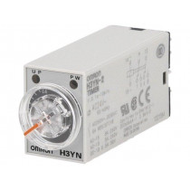 H3YN-2 AC24; Timer; 0,1s÷10min; DPDT; 250VAC/5A; 24VAC; socket; -10÷50°C; PIN: 8; OMRON
