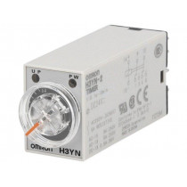H3YN-2 DC24; Timer; 0,1s÷10min; DPDT; 250VAC/5A; 24VDC; socket; -10÷50°C; PIN: 8; OMRON