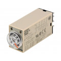 H3YN-4 AC100-120; Timer; 0,1s÷10min; 4PDT; 250VAC/3A; 100÷120VAC; socket; -10÷50°C; OMRON