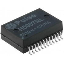 H5007NL; Transformer: LAN; SMD; 0÷70°C; 1dB; Number of ports: 1; PULSE