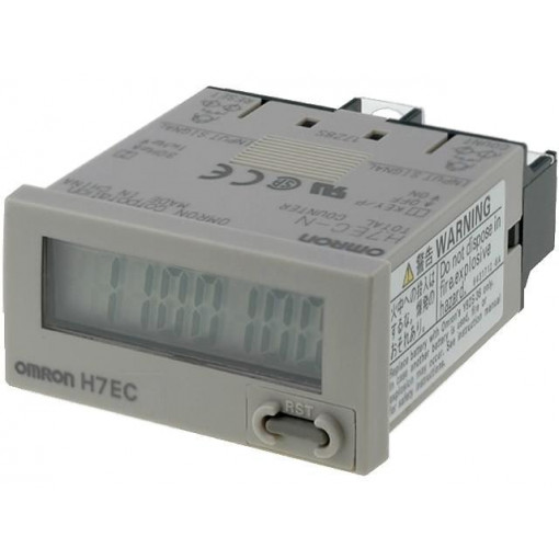 H7EC-N; Counter: electronical; LCD; pulses; 99999999; IP66; IN 1: contact; OMRON