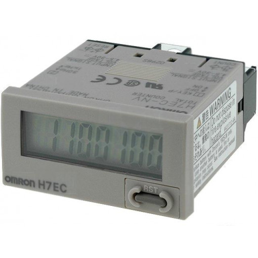 H7EC-NV-H; Counter: electronical; LCD,with a backlit; pulses; 99999999; IP66; OMRON
