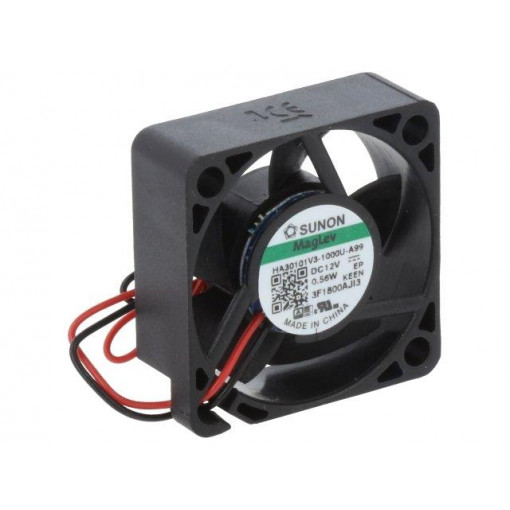 HA30101V3-1000U-A99; Fan: DC; axial; 12VDC; 30x30x10mm; 5.92m3/h; 15.1dBA; Vapo; 28AWG; SUNON