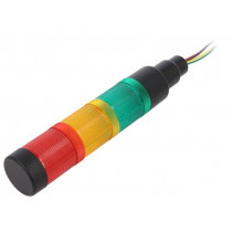 HBJD-40/D/3/RYG/230AC/B; Signaller: signalling column; LED; red/yellow/green; Usup: 230VAC; ONPOW