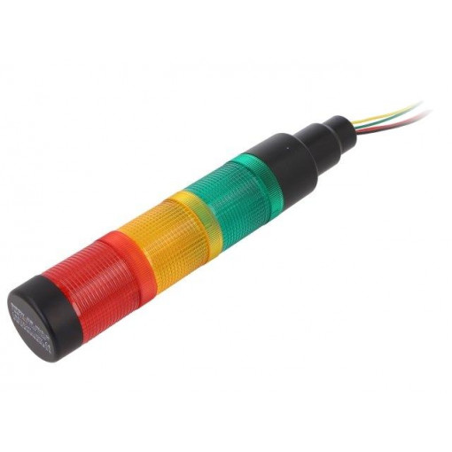 HBJD-40/D/3/RYG/24AC/DC/B; Signaller: signalling column; LED; red/yellow/green; Usup: 24VDC; ONPOW
