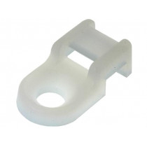 HC-0R; Screw mounted clamp; polyamide; natural; B: 4.2mm; H: 6.2mm; W: 10mm; KSS WIRING