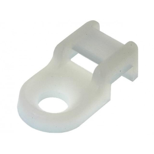 HC-0R; Screw mounted clamp; polyamide; natural; B: 4.2mm; H: 6.2mm; W: 10mm; KSS WIRING