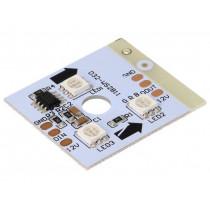 HC-F12V-3535 PCBA; Module: LED; Colour: RGB; 150°; No.of diodes: 3; 47mA; 35x35mm; 12V; WORLDSEMI