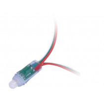 HC-F5V-F12-WS2811 RECTANGLE; Module: LED; Colour: RGB; No.of diodes: 50; Ø12mm; 5V; Mounting: THT; WORLDSEMI