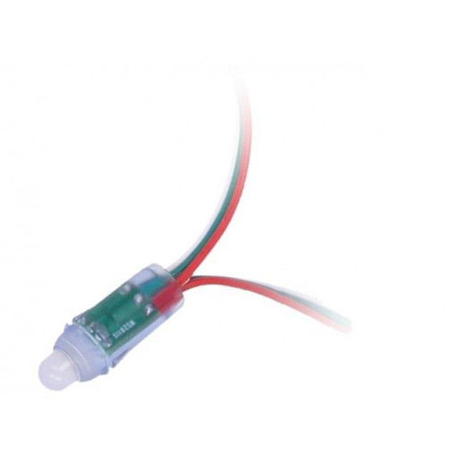 HC-F5V-F12-WS2811 RECTANGLE; Module: LED; Colour: RGB; No.of diodes: 50; Ø12mm; 5V; Mounting: THT; WORLDSEMI