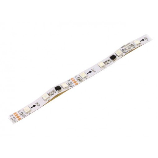 HC-T12V-16L-48LED-W/IP20; Programmable LED tape; RGB; 5050; 12V; LED/m: 48; 10mm; 140°; IP20; WORLDSEMI