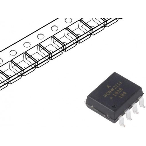 HCNW2211-500E; Optocoupler; SMD; Channels: 1; Out: gate; 3.75kV; Gull wing 8; BROADCOM (AVAGO)