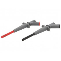 FTF000370024; Clip-on probe; pincers type; 10A; 1kVDC; red and black; 4mm; BEHA-AMPROBE