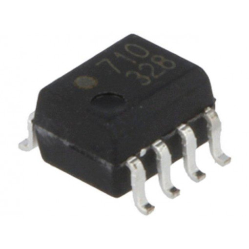 HCPL-0710-000E; Optocoupler; SMD; Channels: 1; Out: CMOS; 3.75kV; 12.5Mbps; 20kV/μs; BROADCOM (AVAGO)