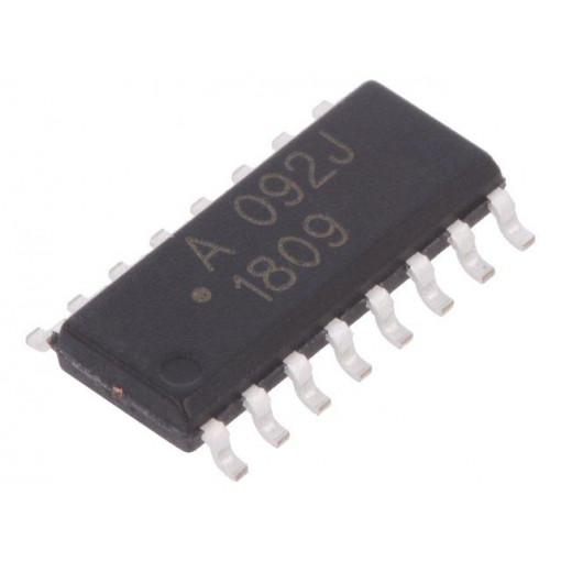 HCPL-092J-000E; Optocoupler; SMD; Channels: 4; Out: isolation amplifier; 2.5kV; BROADCOM (AVAGO)