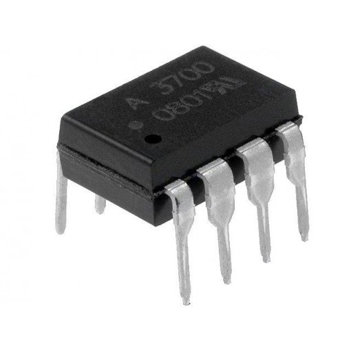 HCPL-3700-000E; Optocoupler; THT; Channels: 1; Out: transistor; DIP8; 6kV/μs; BROADCOM (AVAGO)