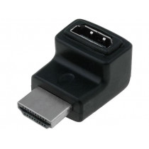 68782; Adapter; HDMI socket 270°,HDMI plug; Colour: black; Goobay