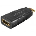 68841; Adapter; HDMI socket,HDMI mini plug; Colour: black; Goobay