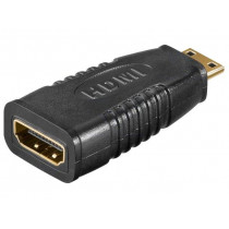 68841; Adapter; HDMI socket,HDMI mini plug; Colour: black; Goobay